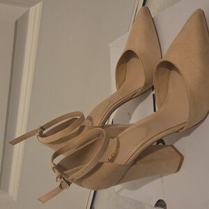 Aldo Nude Block Heel Pumps Light Pink - Size 10